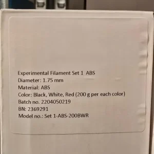 3D filament ABS 3× 200 g