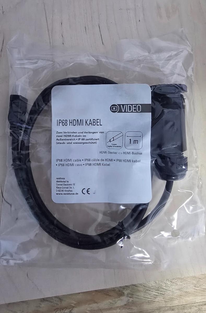 IP68 HDMI kabel, 1 metr
